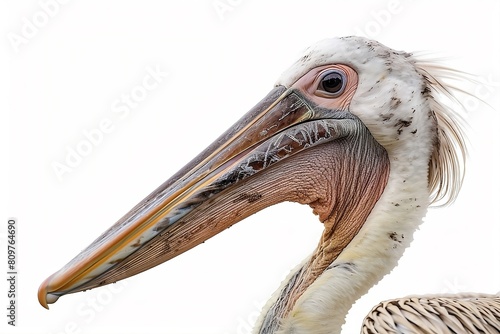Pelikan isoliert an weißem Hintergrund photo