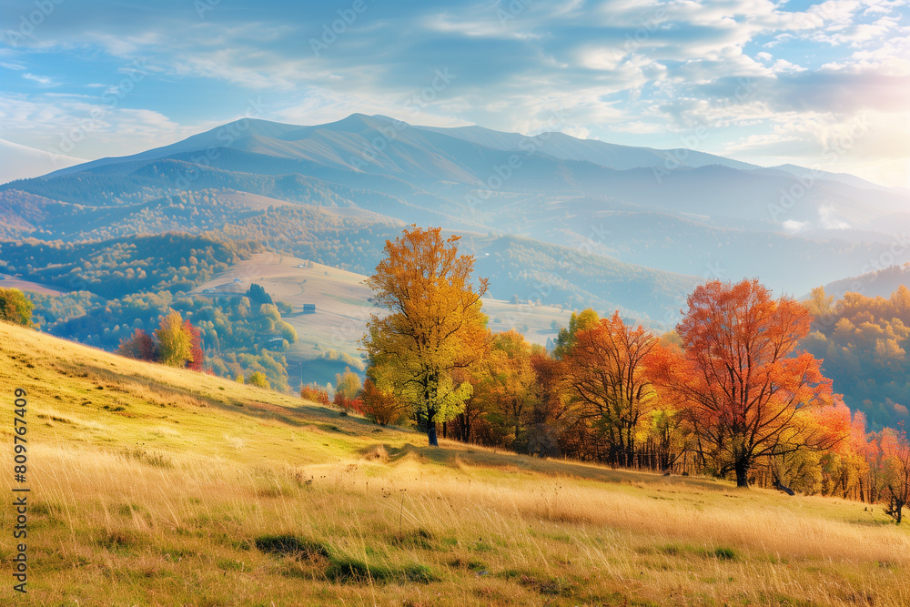 autumn landscape in the mountains