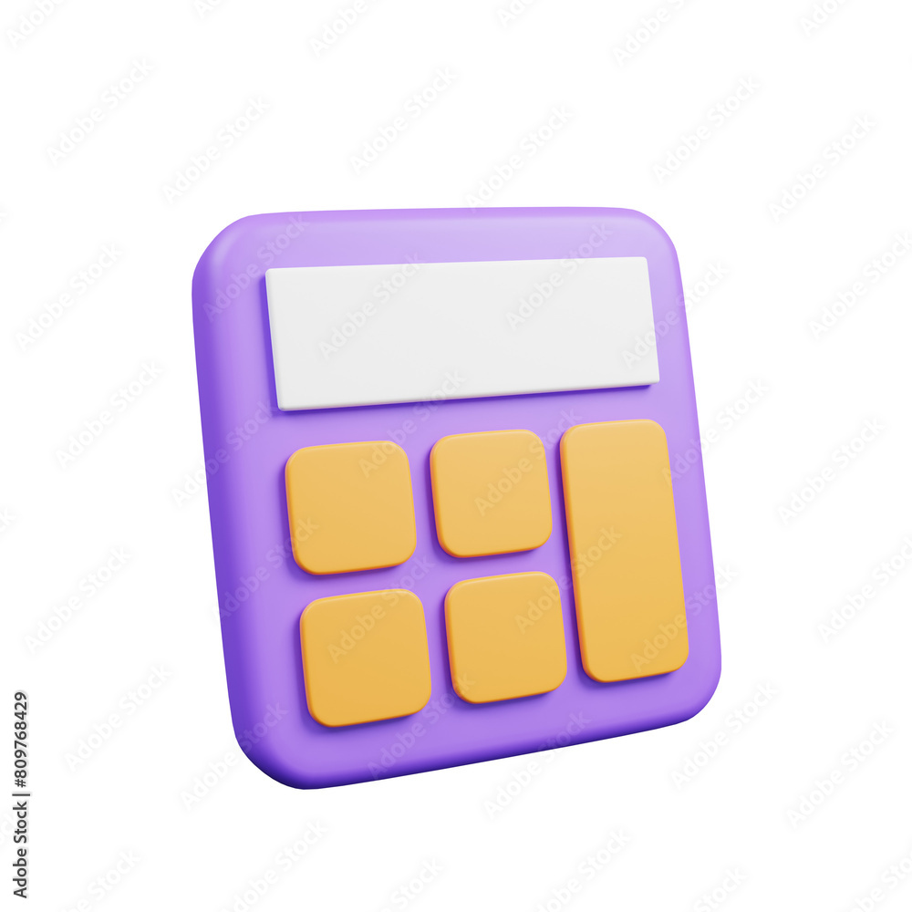 3d render ui icon of calculator 3d render ui icon of calculator