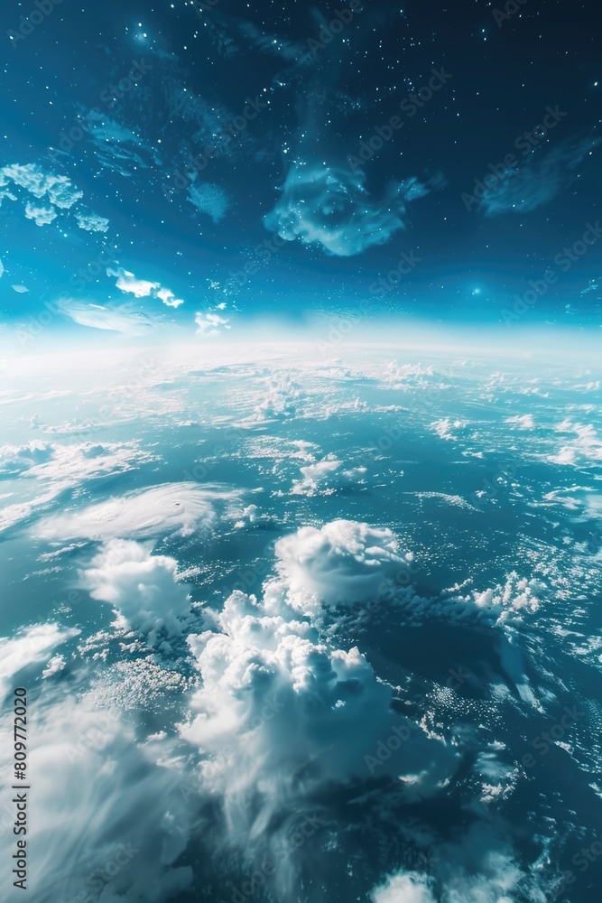 The sky is blue and filled with clouds The sky is blue and filled with clouds
