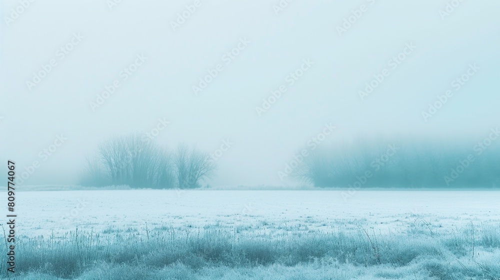 Fototapeta premium frosty grainy gradient transitioning from icy blue to snowy white, conjuring images of a crisp, winter landscape
