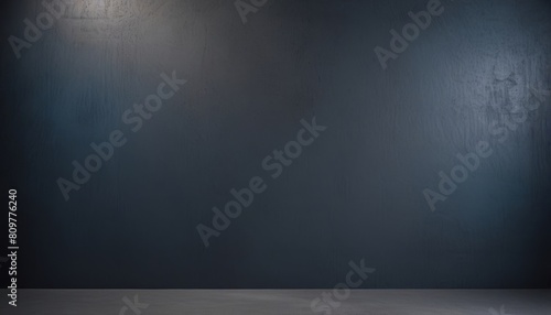 dark and blue concrete and cement wall to present product and background