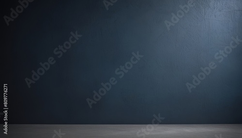 dark and blue concrete and cement wall to present product and background