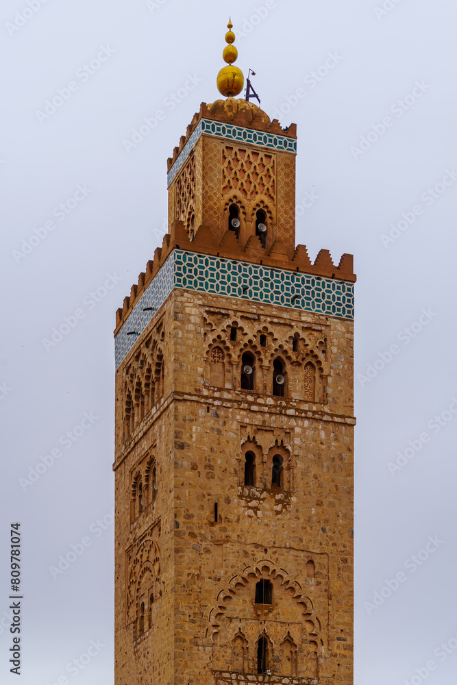 Minaret of the Kutubiyya Mosque, in Marrakesh