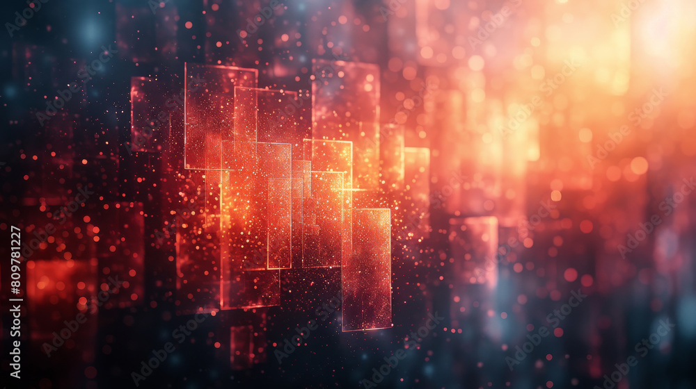 Fototapeta premium Generative ai illustration of a modern abstract background