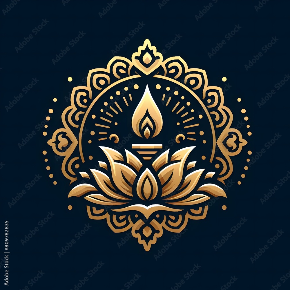 AI Generate of Luxury Premium Symbol Vector of Vesak Day with Lantern, Candle Light, Lotus AI Generate of Luxury Premium Symbol Vector of Vesak Day with Lantern, Candle Light, Lotus