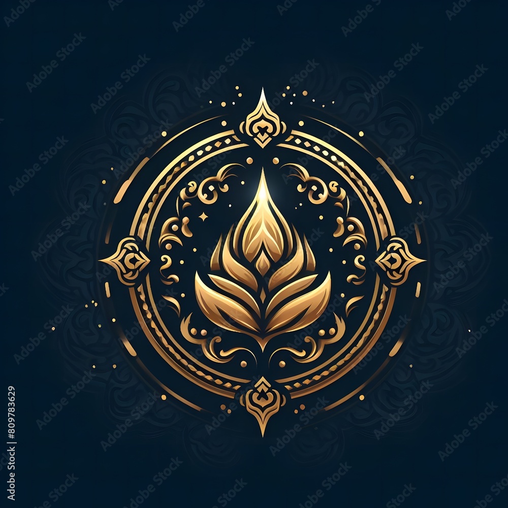 AI Generate of Luxury Premium Symbol Vector of Vesak Day with Lantern, Candle Light, Lotus AI Generate of Luxury Premium Symbol Vector of Vesak Day with Lantern, Candle Light, Lotus