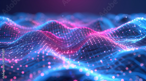 Abstract background bright big data digital concept