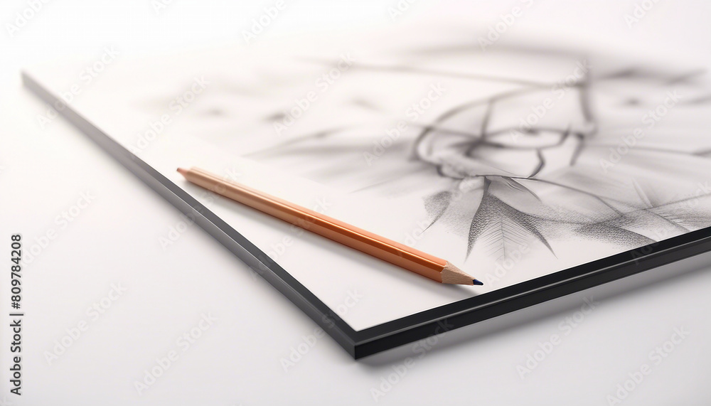 pencil and drawing pad, isolated white background
pencil and drawing pad, isolated white background