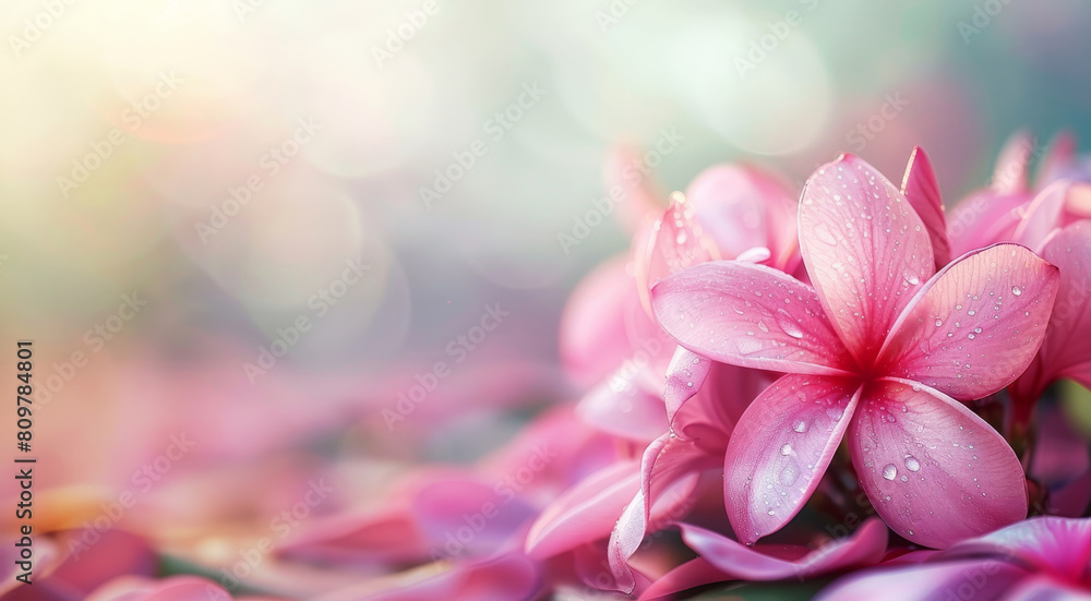 A close up of a pink flower with a blurry background by AI generated image A close up of a pink flower with a blurry background by AI generated image
