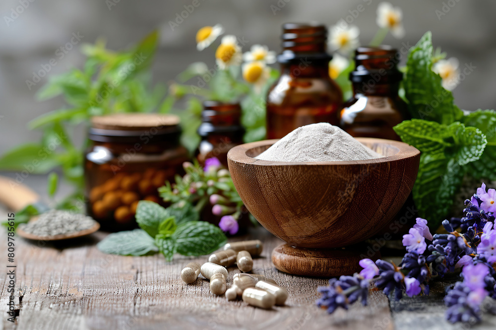 Herbal Medicine, Healthy Ingredients, Organic Vitamin Drug, Medical Pharmacy Herbal Medicine, Healthy Ingredients, Organic Vitamin Drug, Medical Pharmacy