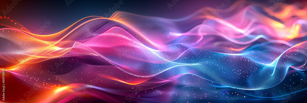 Obraz premium 3d abstract dots representing digital binary data. Concept for big data, deep machine learning, artificial intelligence, business technology background. virtualization, futuristic,