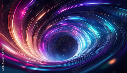 Colorful whirlwind. AI Generate