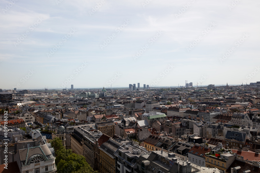 Blick über Wien vom Restaurant 360 Grad Ocean Sky Wien