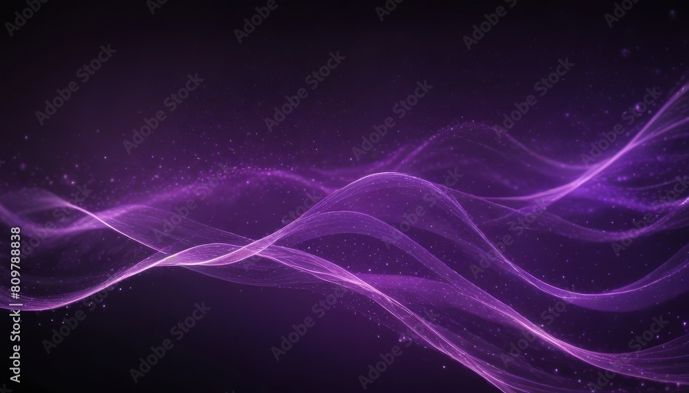 Digital purple particles wave and light abstract background with shining dots stars Digital purple particles wave and light abstract background with shining dots stars