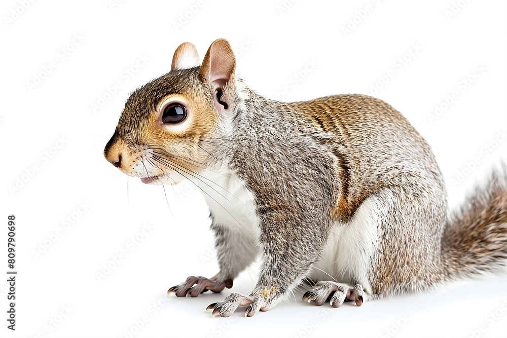 Fototapeta premium squirrel on a white background