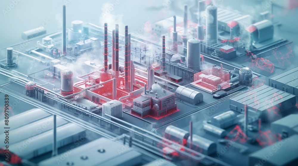 Create an inspiring key visual for a b2b company with the target group industrial companies, decision-makers and engineers Create an inspiring key visual for a b2b company with the target group industrial companies, decision-makers and engineers