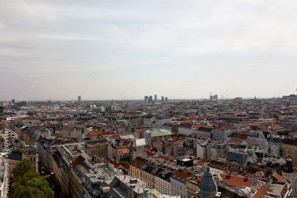 Blick über Wien vom Restaurant 360 Grad Ocean Sky Wien