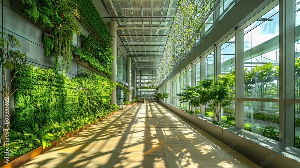 Spacious and Verdant Indoor Greenhouse Showcasing Sustainable Design and Biophilic Elements for a Healthy,Productive Environment Spacious and Verdant Indoor Greenhouse Showcasing Sustainable Design and Biophilic Elements for a Healthy,Productive Environment
