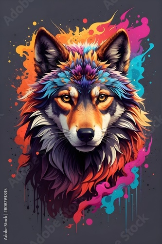 wolf head vector © Molay