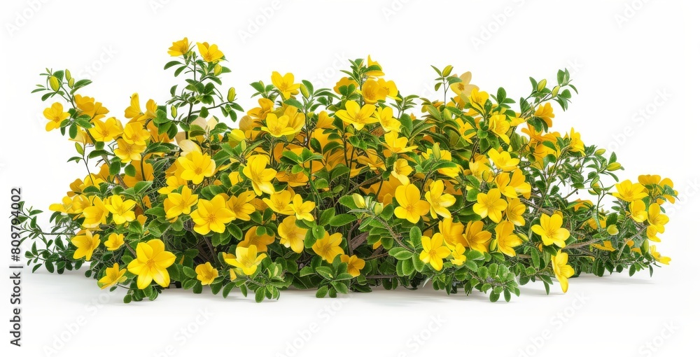 Obraz premium bush decorative landscape design isolated on white background