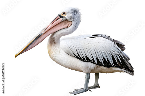 Pelikan isoliert an weißem Hintergrund
