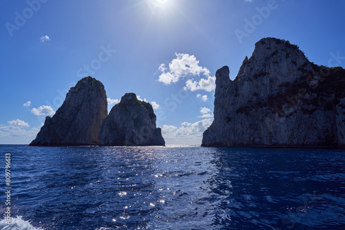 Faraglioni di Capri, rock formations by the island of Capri in the Campanian Archipelago, Italy
 photo