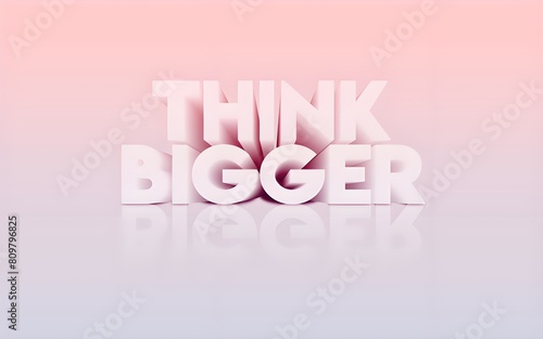 Canvastavla Think bigger