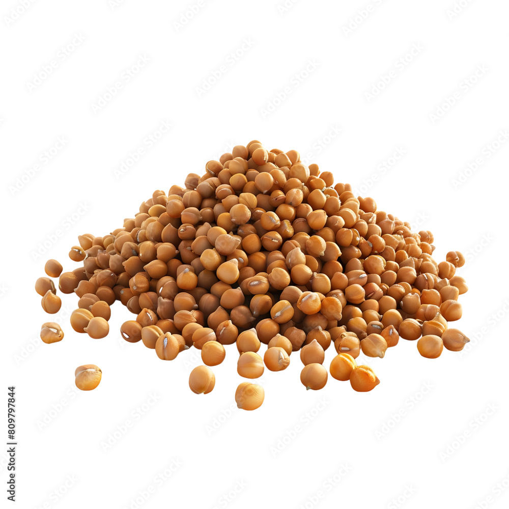 Pile of chickpeas Isolated on transparent background, png Pile of chickpeas Isolated on transparent background, png