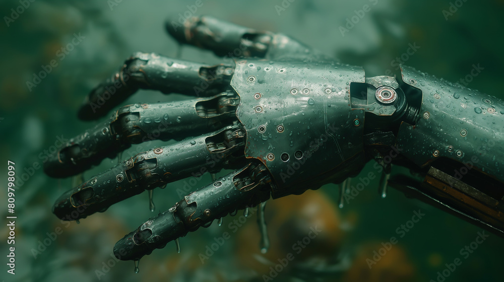 Fototapeta premium Robots that live in harmony with nature