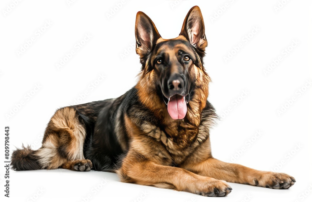 Shepherd dog isolated on white background Shepherd dog isolated on white background