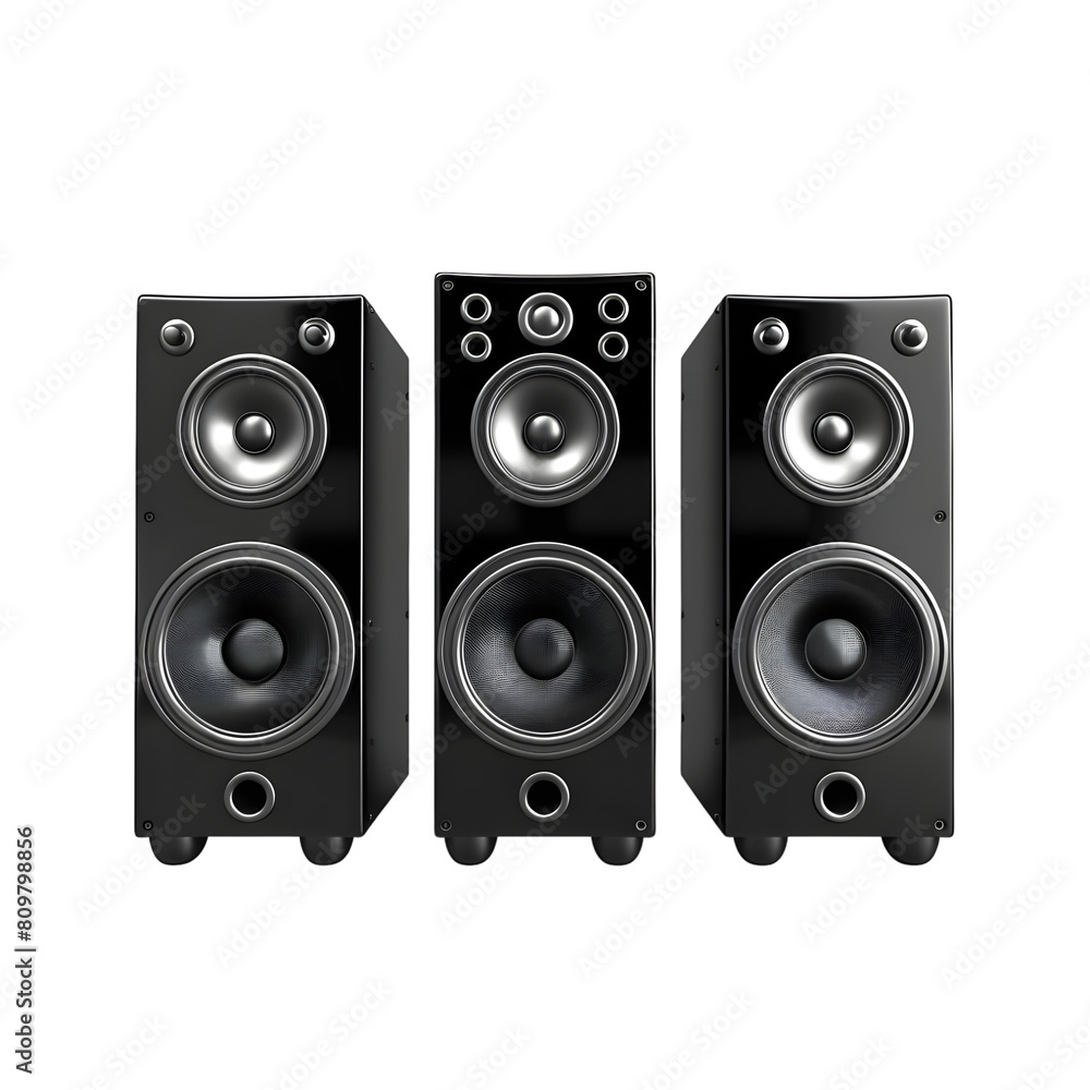 loud speaker set Isolated on transparent background, png