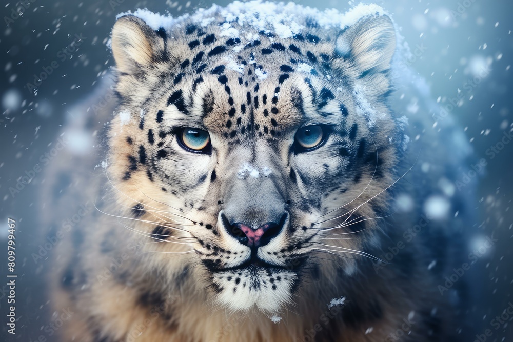 Adaptive Snow leopard. Asia mammal cat. Generate Ai Adaptive Snow leopard. Asia mammal cat. Generate Ai