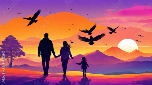 Global Parents Day Copyspace Banner Background