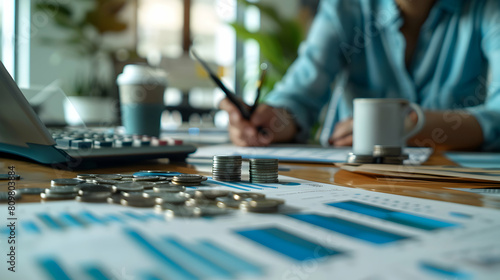 Photo realistic as Startup CFO Discussing Tax Strategies concept as A startup CFO discusses tax strategies with their team focusing on optimizing tax benefits and compliance for gr