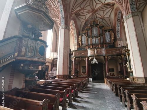 Obraz na płótnie Kościół pw. św. Apostołów Piotra i Pawła. Reszel. Polska - Mazury - Warmia. w salonie