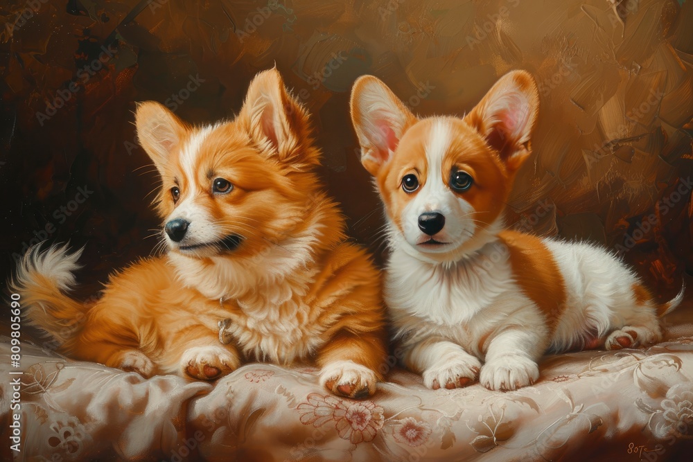 2 dogs and 2 cats happily relax together for a casual yet professional shoot in a minimalist, upscale studio. The background is a modern bright solid pastel beige. 8K with generative ai 2 dogs and 2 cats happily relax together for a casual yet professional shoot in a minimalist, upscale studio. The background is a modern bright solid pastel beige. 8K with generative ai