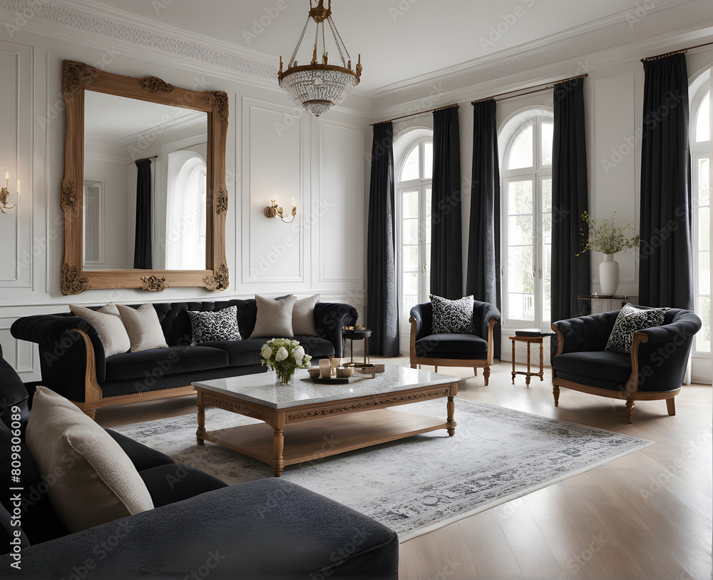 Fototapeta premium living room interior