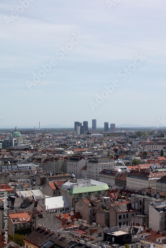 Blick über Wien vom Restaurant 360 Grad Ocean Sky Wien, Österreich