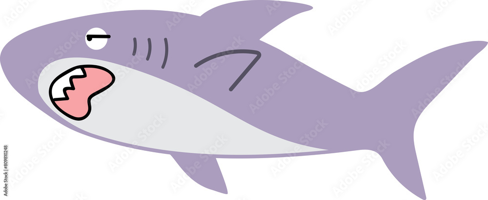 cute shark cartoon art, sea animal cute shark cartoon art, sea animal