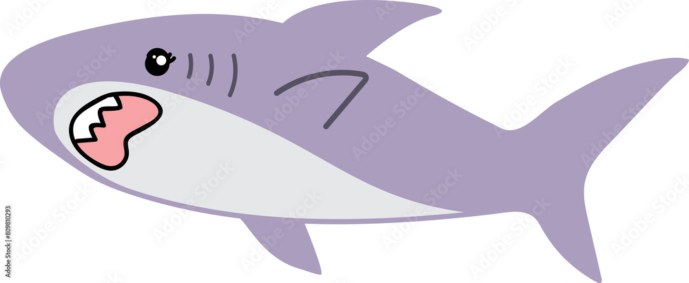 cute shark cartoon art, sea animal cute shark cartoon art, sea animal