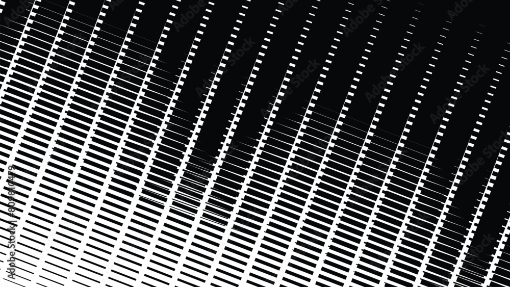 Black and white halftone pattern vector image for background or wallpaper