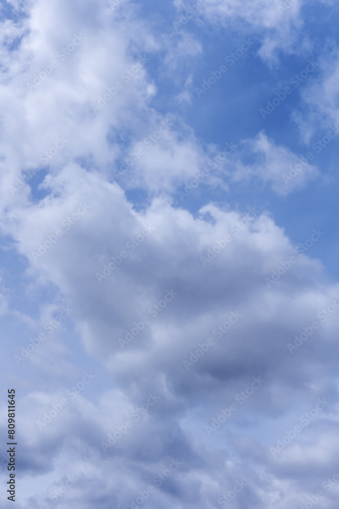 Fototapeta premium Clouds Generally white in color, they can darken as their optical thickness increases, until they become dark gray, almost black