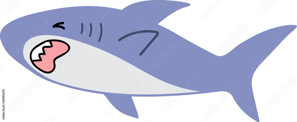cute shark cartoon art, sea animal cute shark cartoon art, sea animal