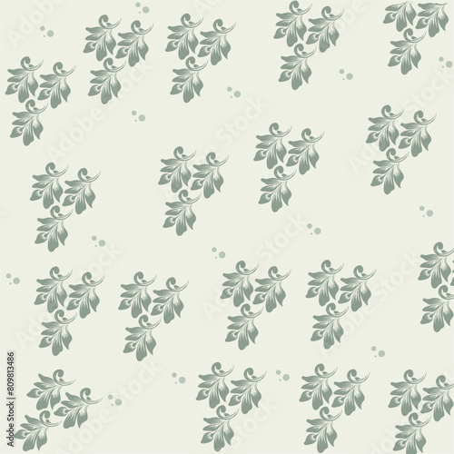 Vector floral seamless pattern element. Elegant texture for background. Classic luxury vintage floral ornament, seamless texture for wallpaper, textile, wrapping.