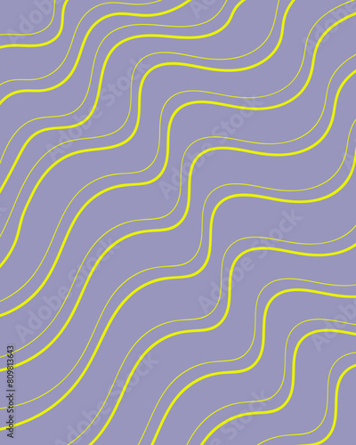 Groovy hippie 70s background. Waves  swirl  twirl pattern. Twisted and distorted vector texture in trendy retro psychedelic style. Y2k aesthetic.
