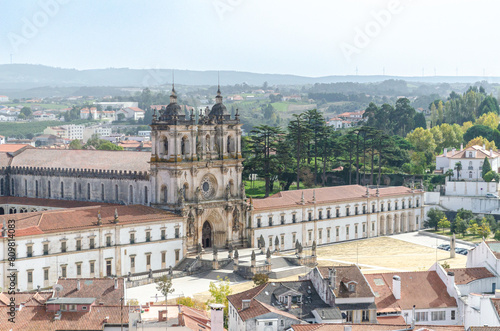 Monumental complex of the Santa Maria Monastery, in Alcobaca. Unesco World Heritage. Center of Portugal. photo