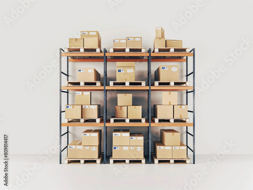 nventoryInventory Management: Cardboard Boxes on Shelves Management: Cardboard Boxes on Shelves © verticalia