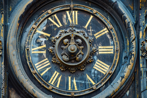 Time Concept Art, Metal Clock Work Wallpaper, Geometrical Background Illustration