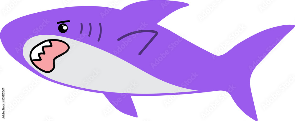 cute shark cartoon art, sea animal cute shark cartoon art, sea animal